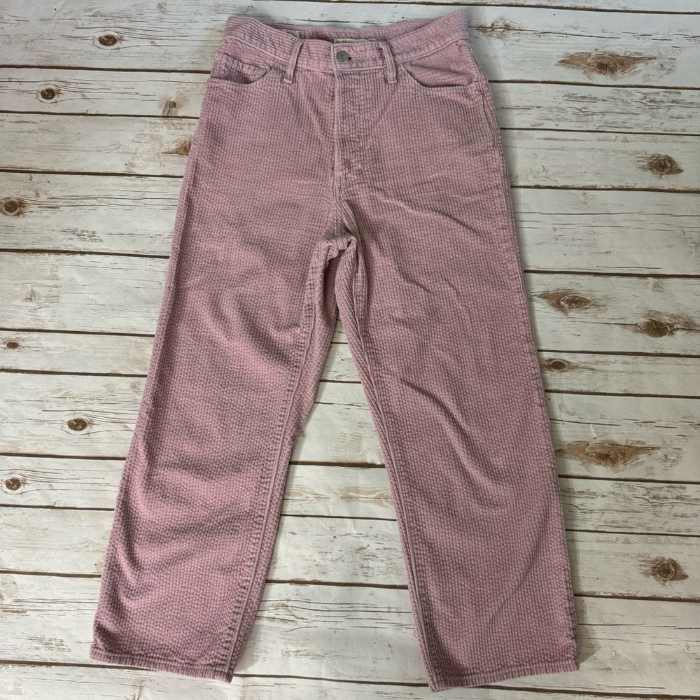 Levi's Pink Cropped Corduroy Pants